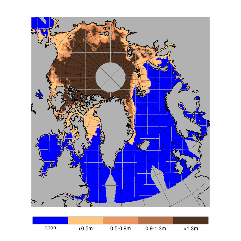 SMOS sea ice thickness